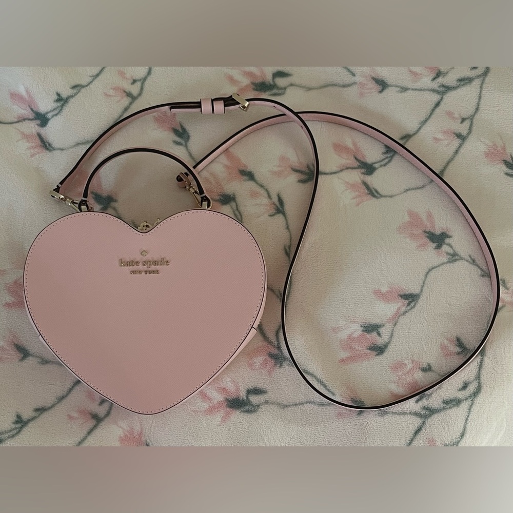 NWOT Kate Spade New York Love Shack Heart Purse Crossbody Bag Chalk Pink